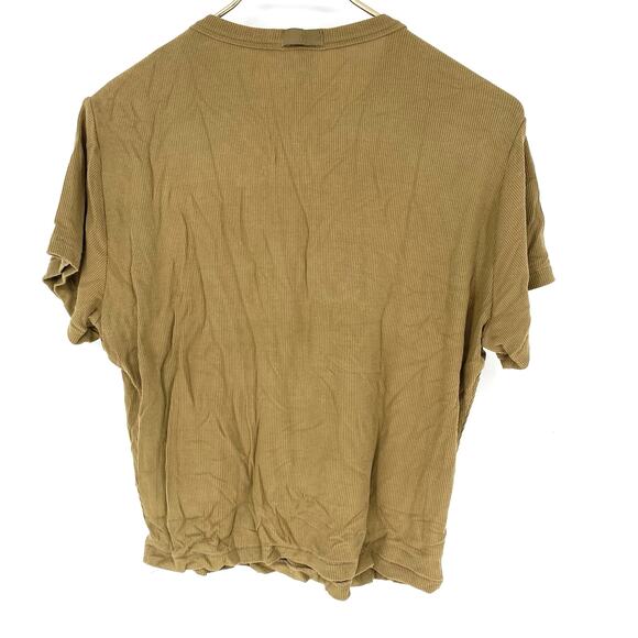 Skims Cotton Ribbed Tee Shirt Short Sleeve Green Women's Size 3XL - Picture 2 of 5